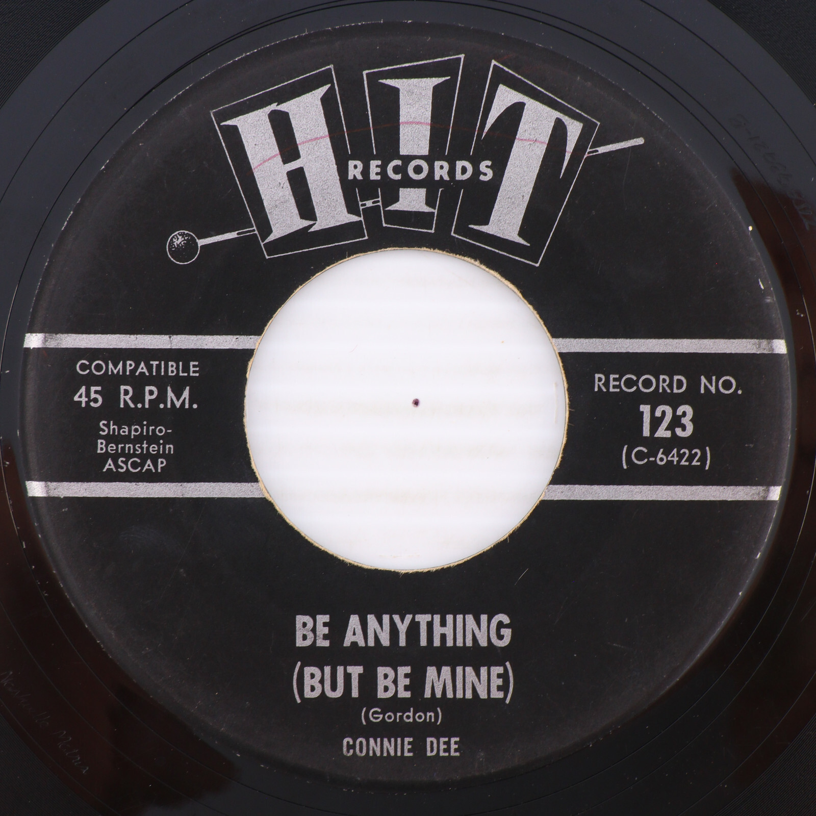 Connie Dee / Bobby Brooks – Be Anything/Tell Me Why - 1964 45rpm Record Hit 123
