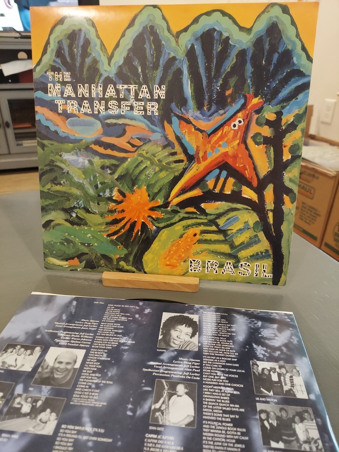 MANHATTAN TRANSFER "BRASIL"  Vinyl LP, Killer Album. Zoo Blues, Soul Food To Go!