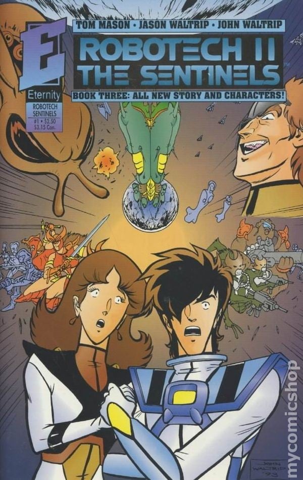 Robotech 2 Le Sentinelle Libro 3 #1 FN 1993 Immagine Stock