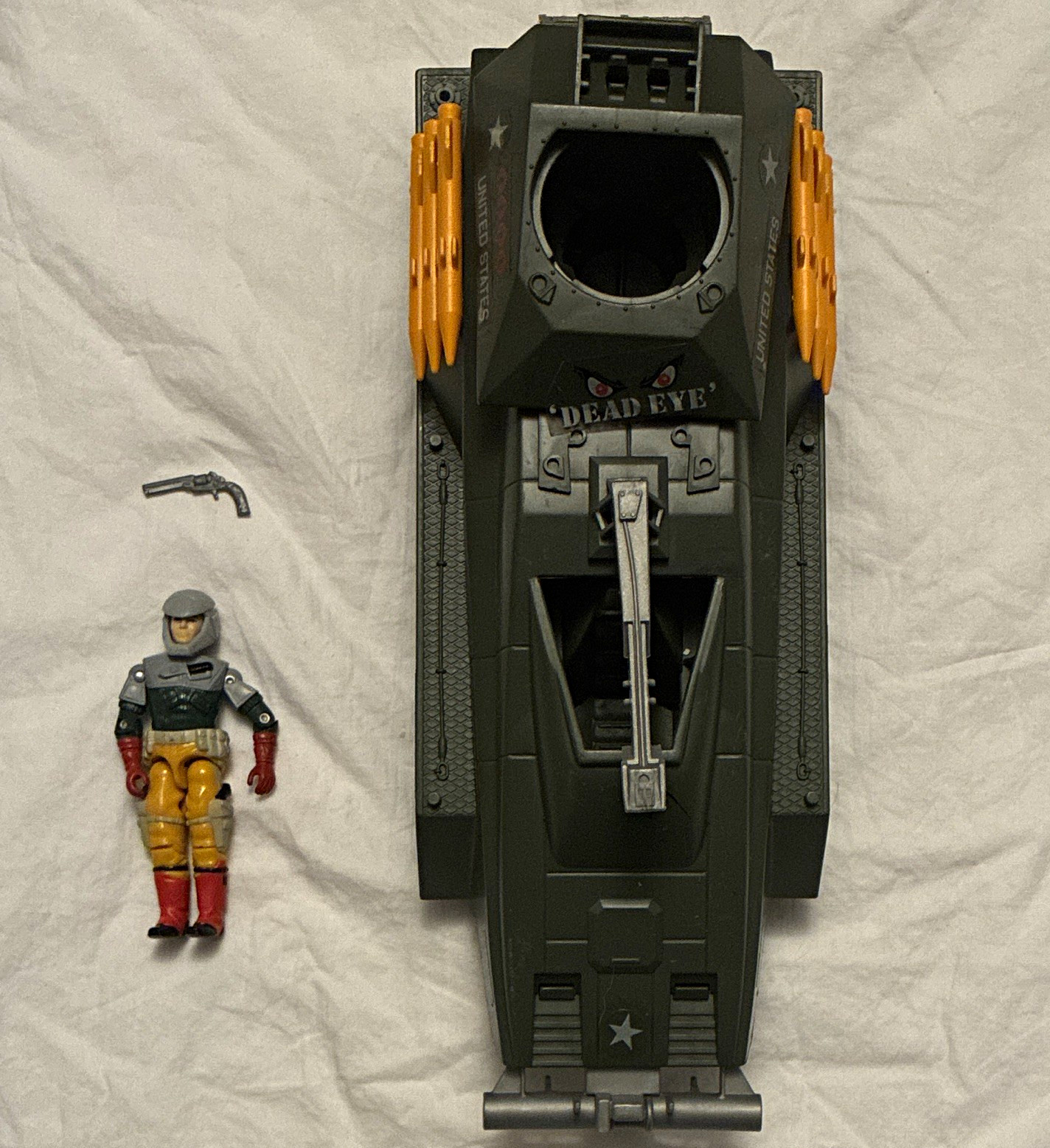 GI Joe ARAH 1987 Persuader w/ Back-Stop - Near Complete