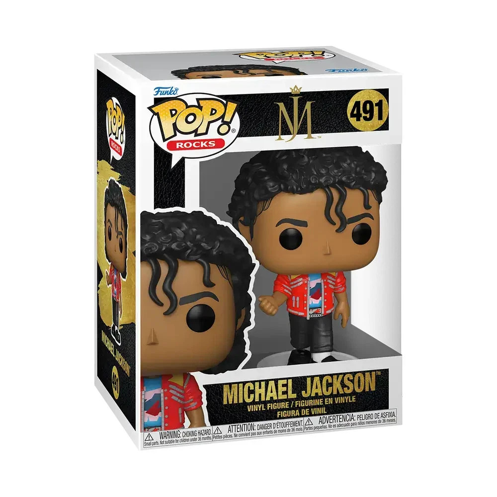 Funko Pop  Rocks Michael Jackson Beat It #491 Scatola Danneggiata