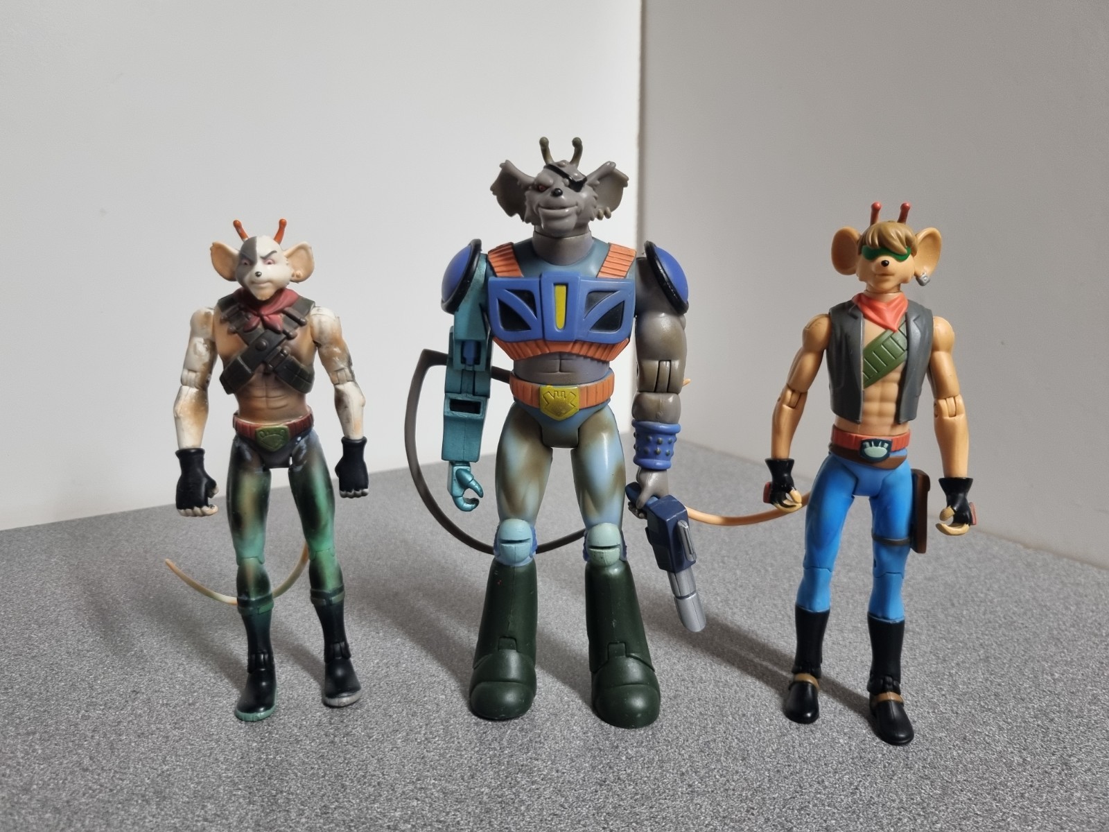Pacchetto action figure Galoob Biker Mice From Mars Acceleratore, Vinnie & Modo