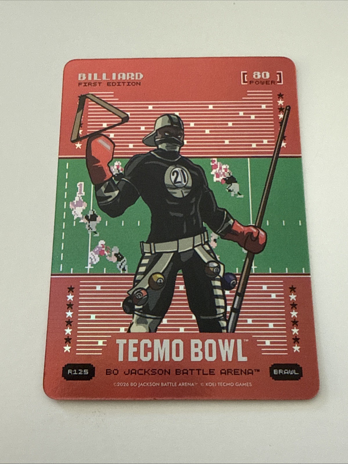 Bo Jackson Battle Arena Tecmo Bowl Red Brawl Billiard