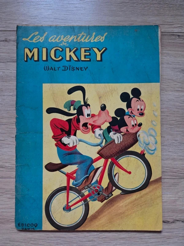 Les aventures de Mickey BD édition Édicoq Walt Disney 1956 ou 1957