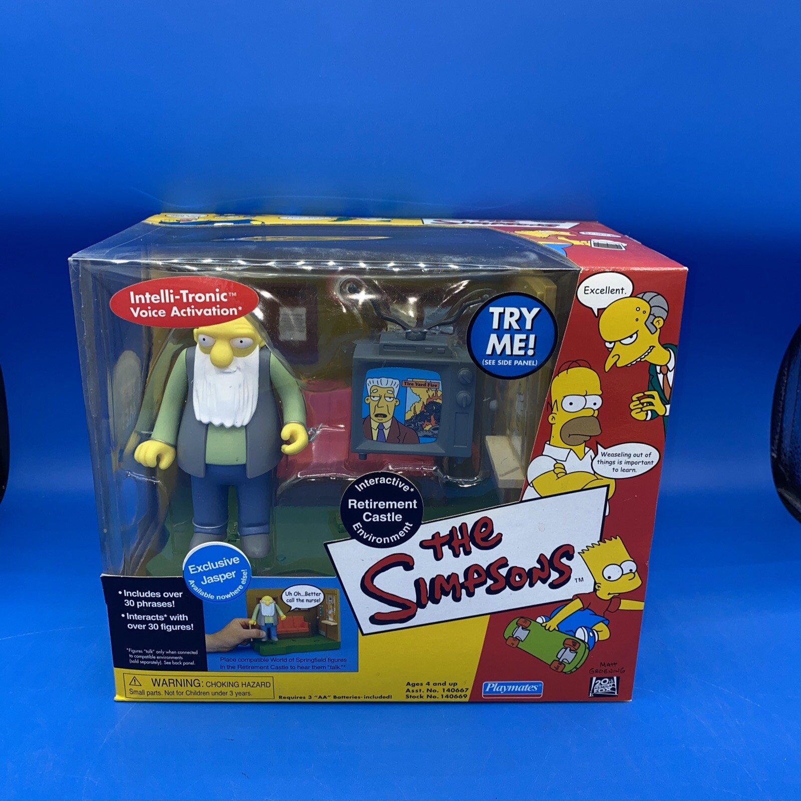 Playmates I Simpson Ambiente Interattivo Castello Pensione Con Diaspro Nuovo con scatola