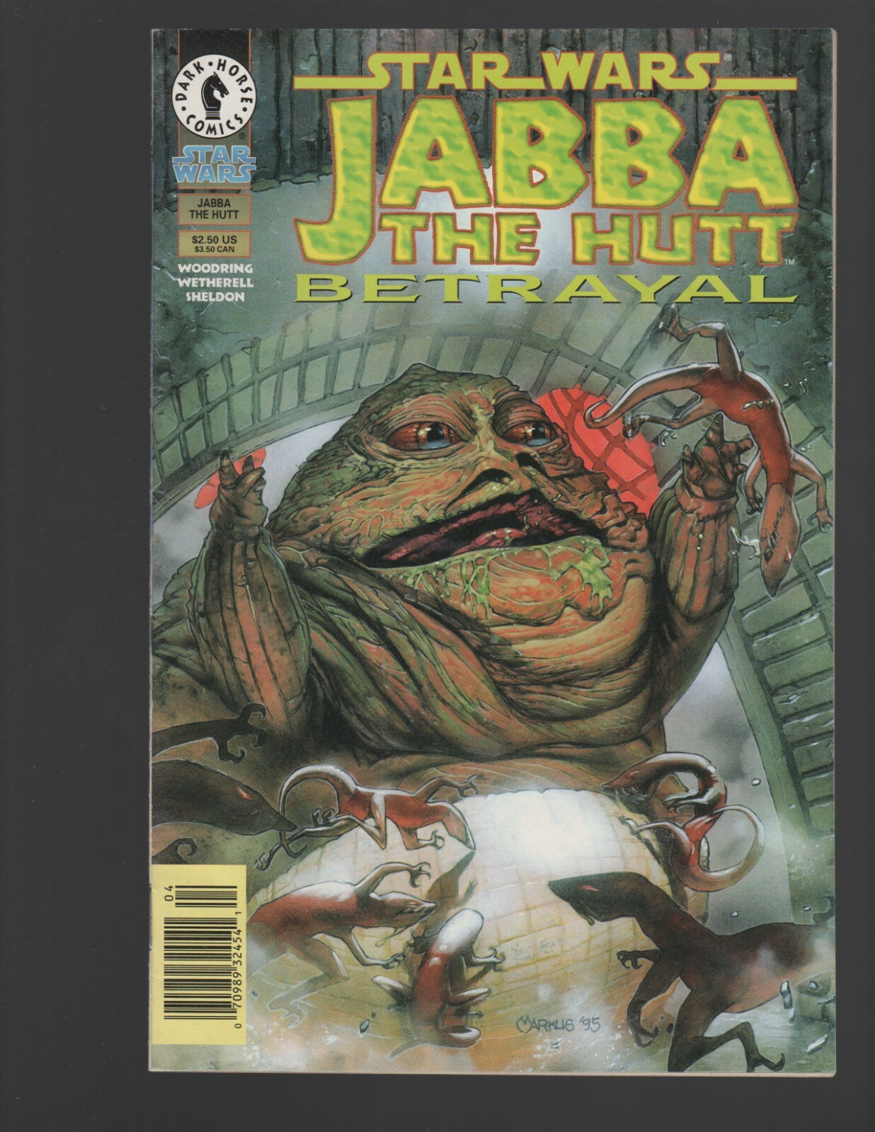 Star Wars Jabba the Hutt Tradimento #1 Variante Edicola VF 1996 Dark Horse