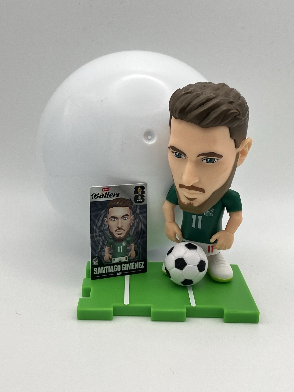 Santiago Gimenez Zuru Ballers 2026 Coppa del Mondo FIFA Minifigure 3 pollici Messico