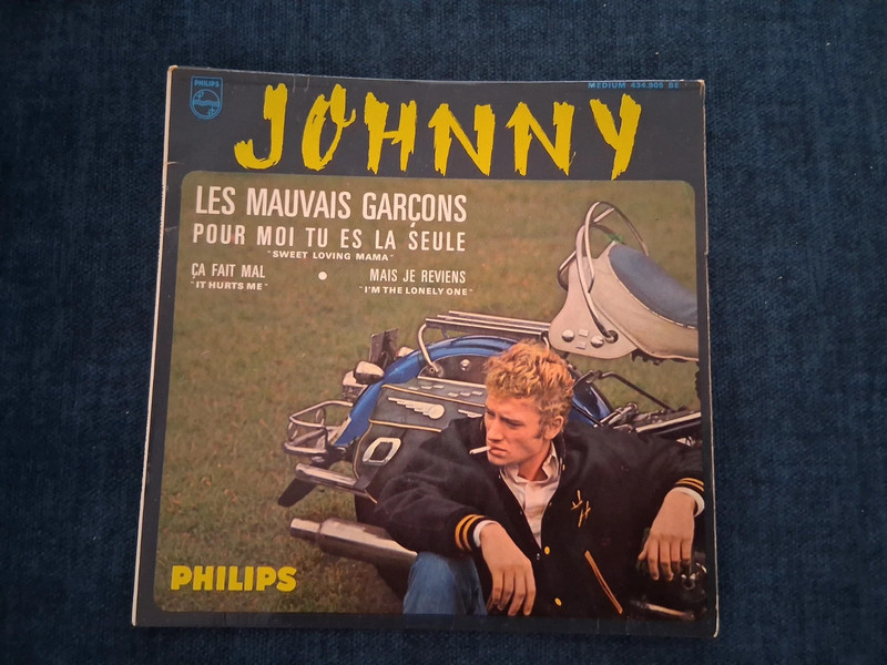 Johnny Hallyday les mauvais garçons 45t vinyl