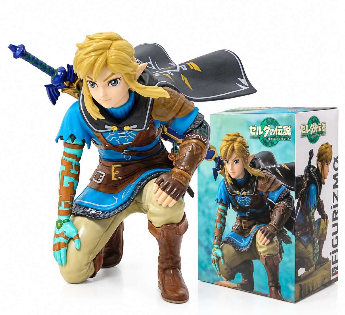 Zelda Tears of the Kingdom Link PVC Figure Videogioco Statua da Collezione