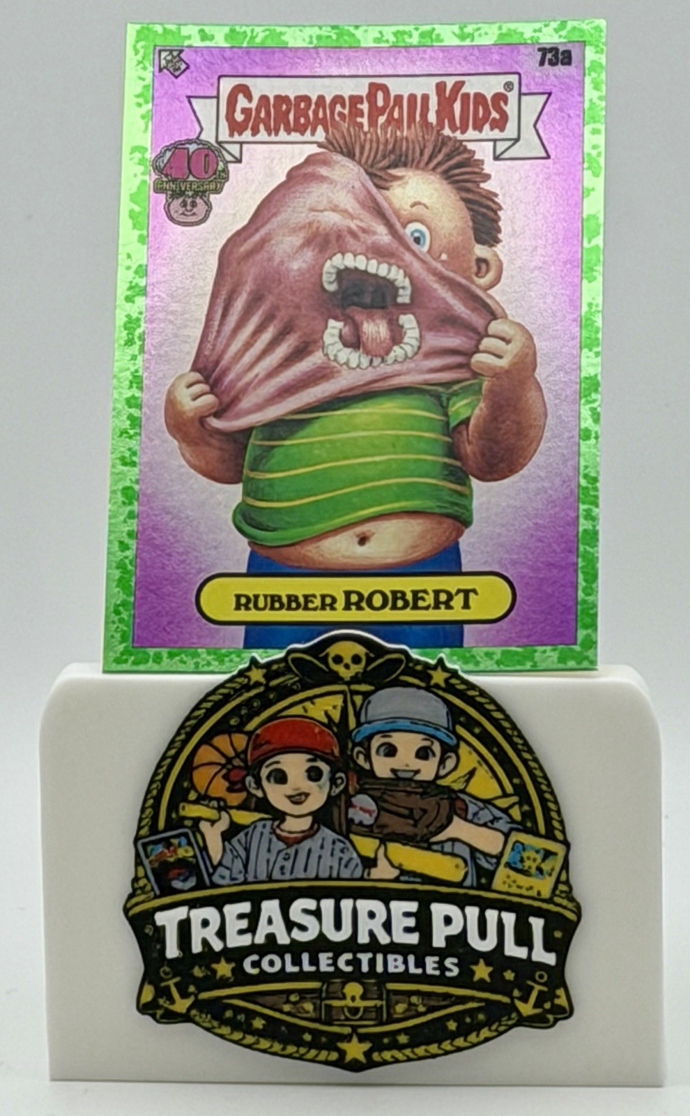 2025 Spazzatura Secchio Bambini GPK 40° Anniversario Verde Parallelo Gomma Robert #73a