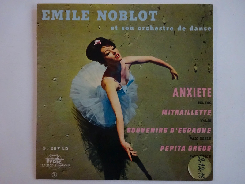 Emile Noblot : Anxiete / Mitraillette ▶ EP Vinyle (avec Pochette Plastifiée)