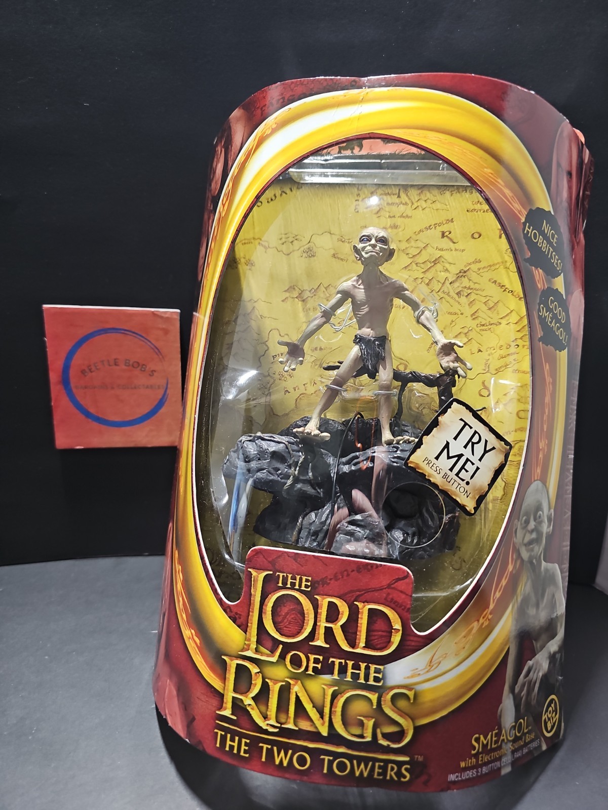 Vntg 2002 Toy Biz Lord of the Rings Two Towers Smeagol Action Figure LOTR NIB 
