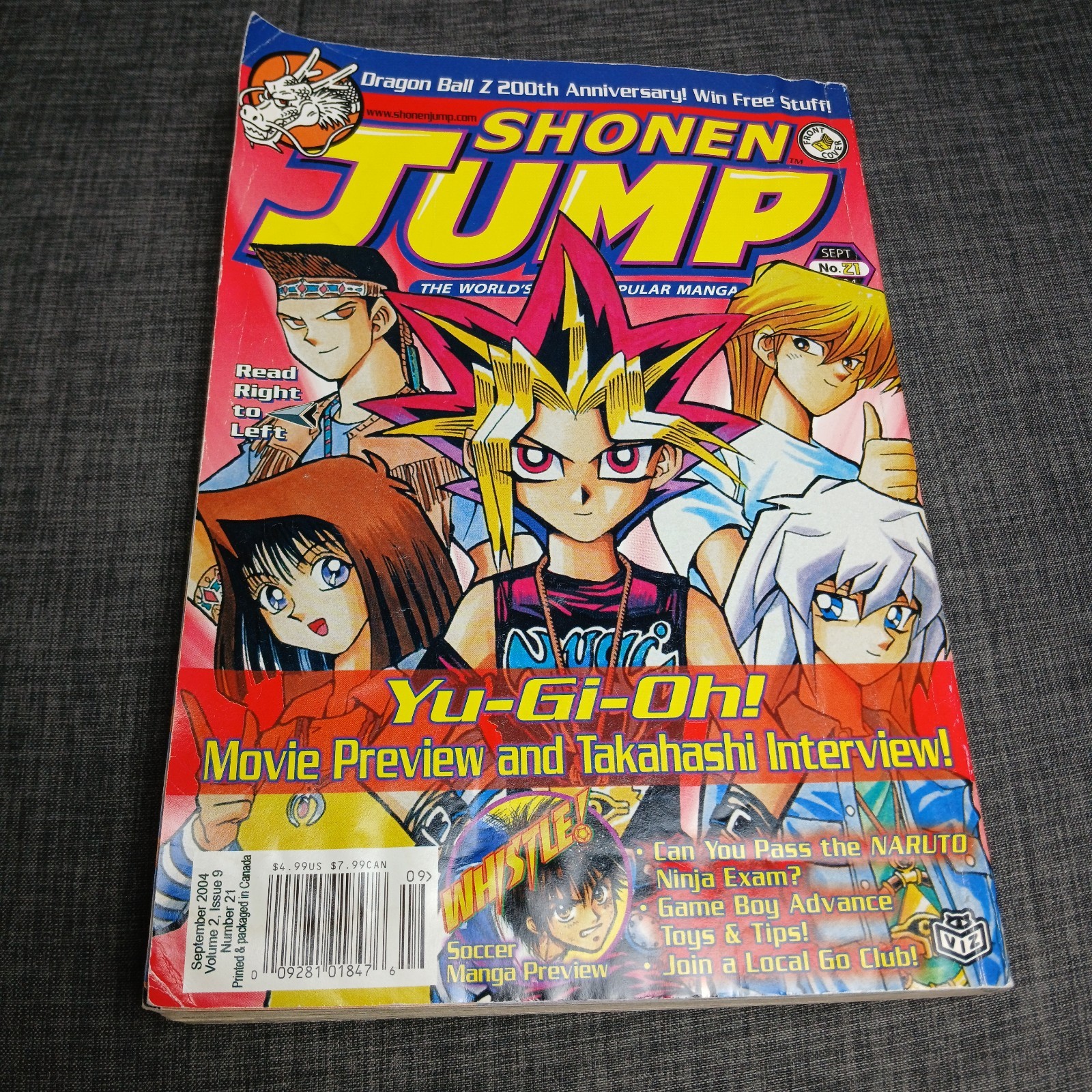 Shonen Jump Volume 2 Numero 9 Numero 21 Settembre 2004 POSTER Yugioh -TA