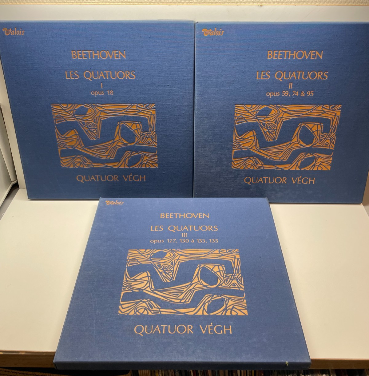 QUATUOR VEGH - Beethoven Les Quatuors 1/2/3 - VALOIS CMB31/32/33 - 3 Boxes 10 LP
