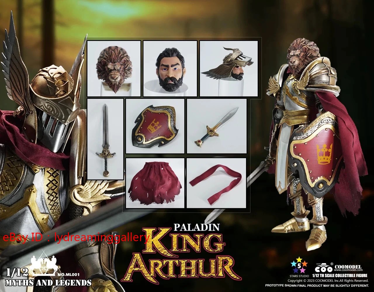 COOMODEL ML001 Myths & Legends KING ARTHUR Paladin 1/12 Limited Action Figure
