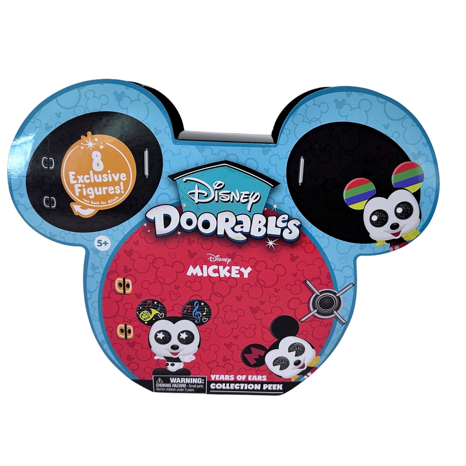 Disney Doorables Topolino Anni di Orecchie Collezione Peek 8 Personaggi Esclusivi NUOVO