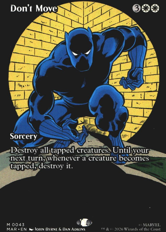 Don't Move (Borderless) 43 Marvel Universe Eternal-Legal M quasi nuovo