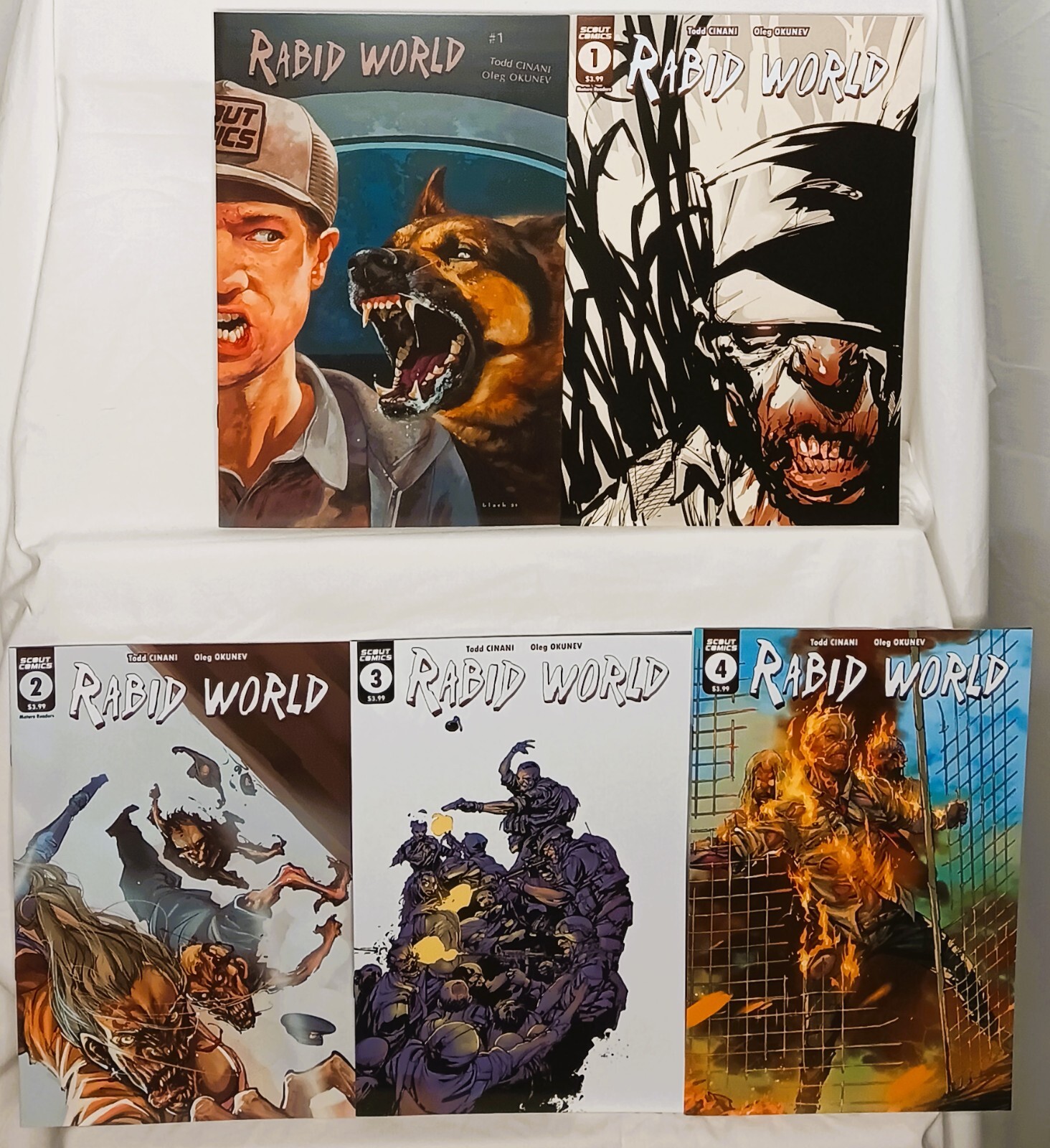 RABID WORLD #1 - 4 | con copertina esclusiva Steven Black Webstore | Scout Comics