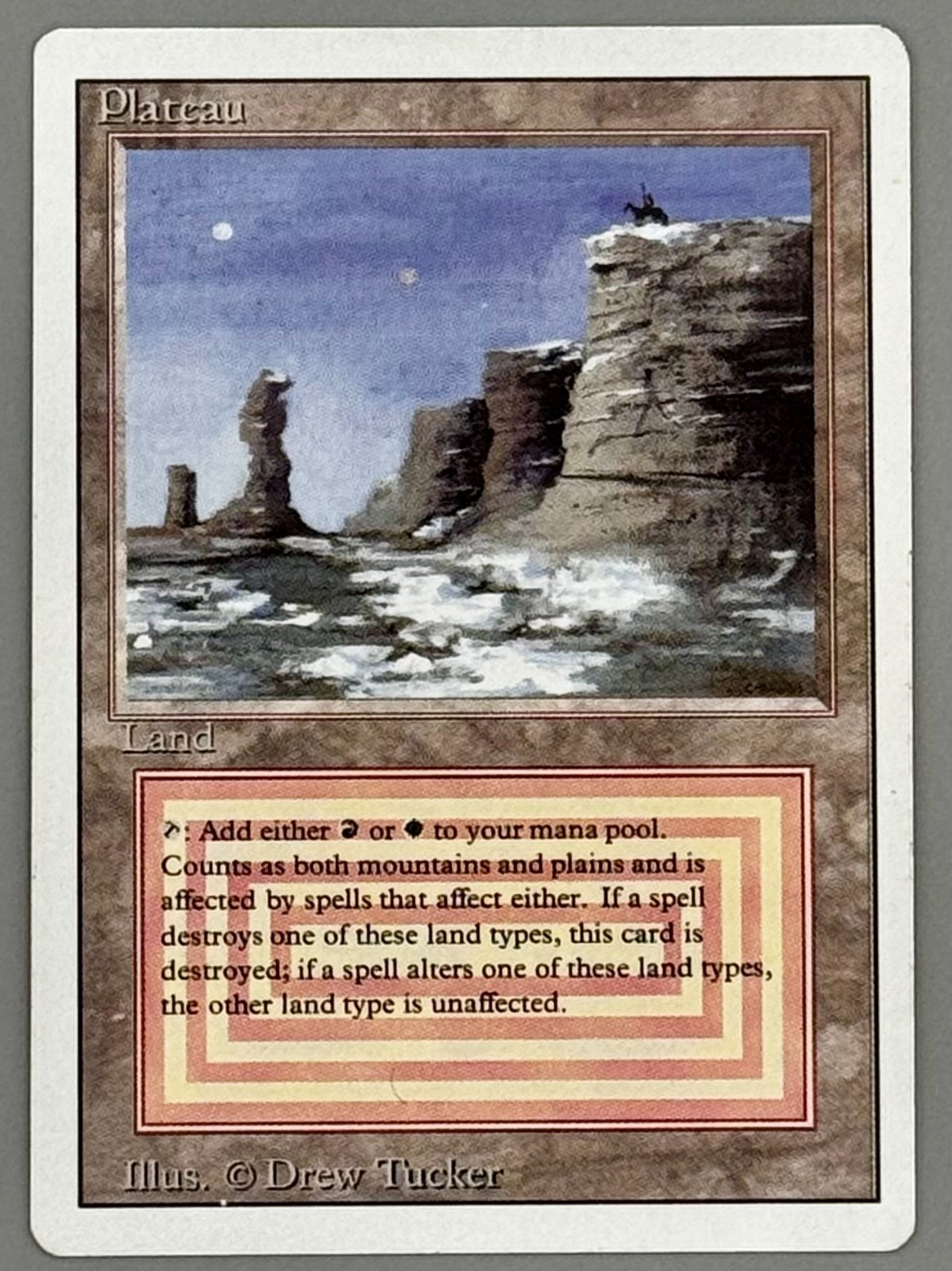 MTG Plateau Revised Edition Regular Dual Land come nuovo