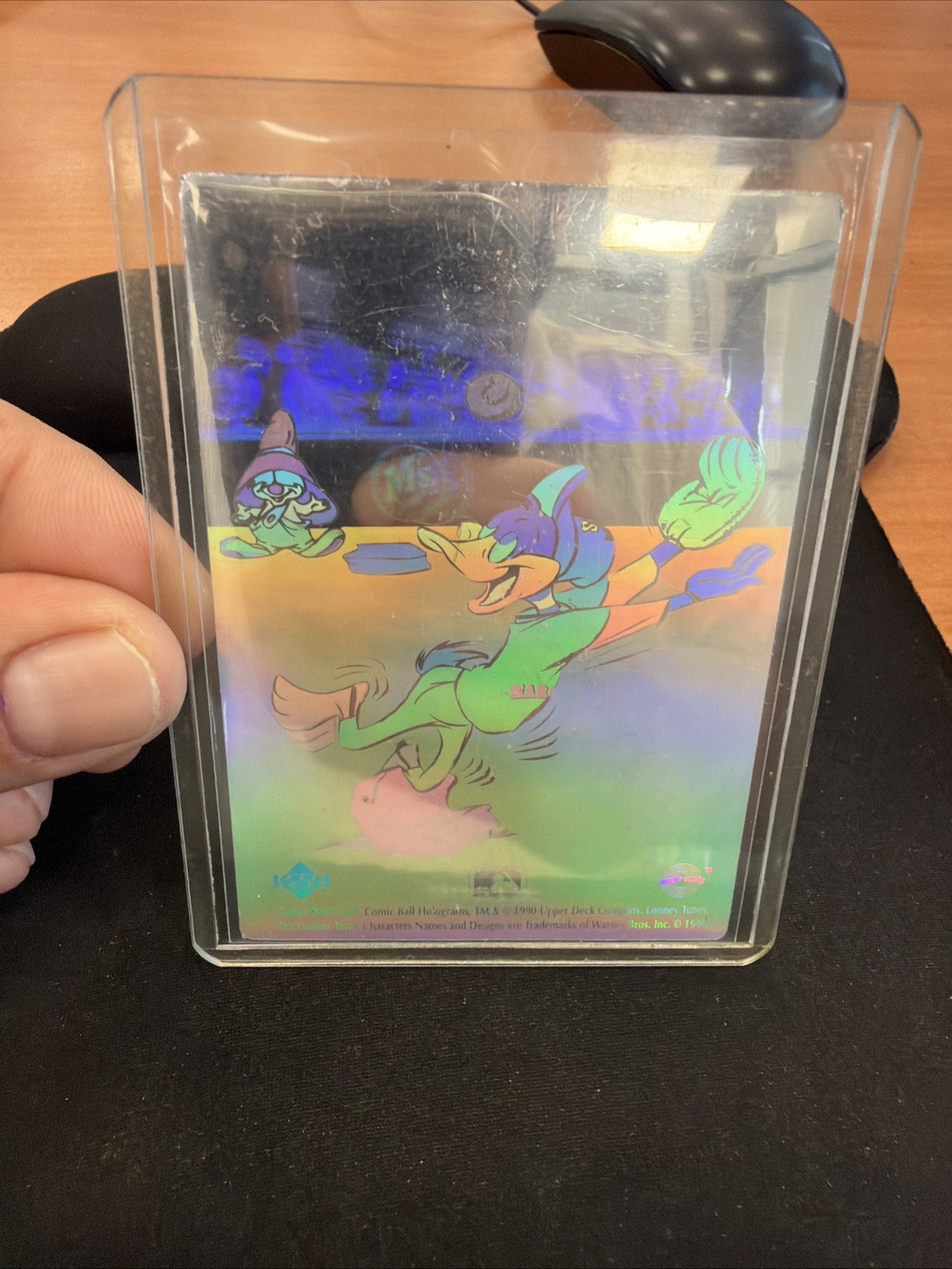 Upper Deck Looney Tunes Comic Ball Ologrammi Daffy Duck Hologram Card 1990