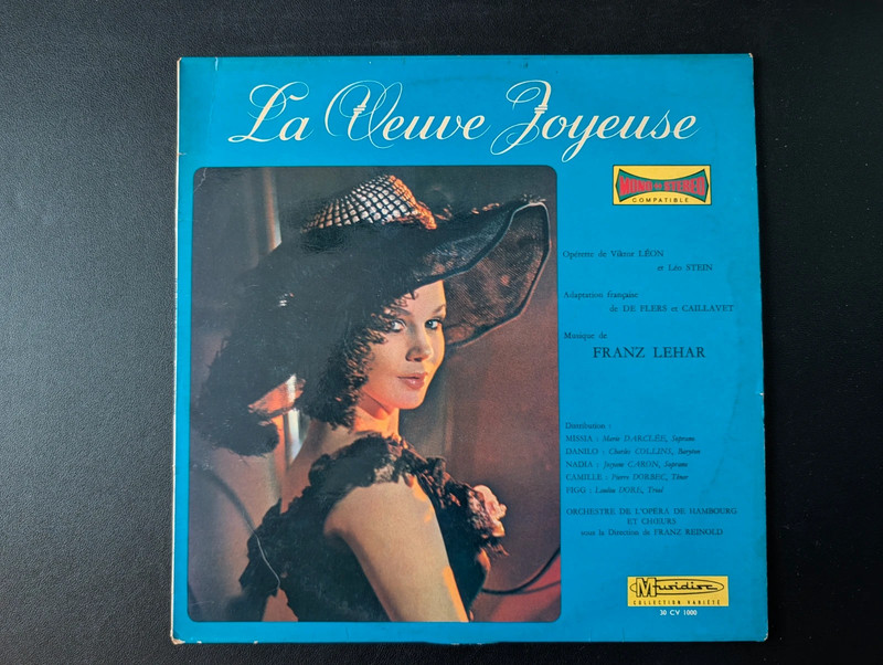 Vinyl LP – Franz Lehár – La Veuve Joyeuse | Musidisc**