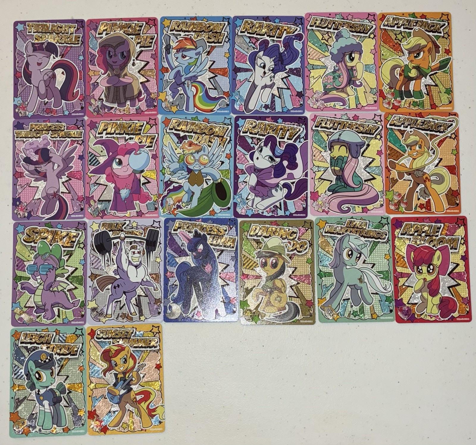 Kayou My Little Pony FIM HY11-SR Set Completo 001-020L2 Twilight, Applejack ++