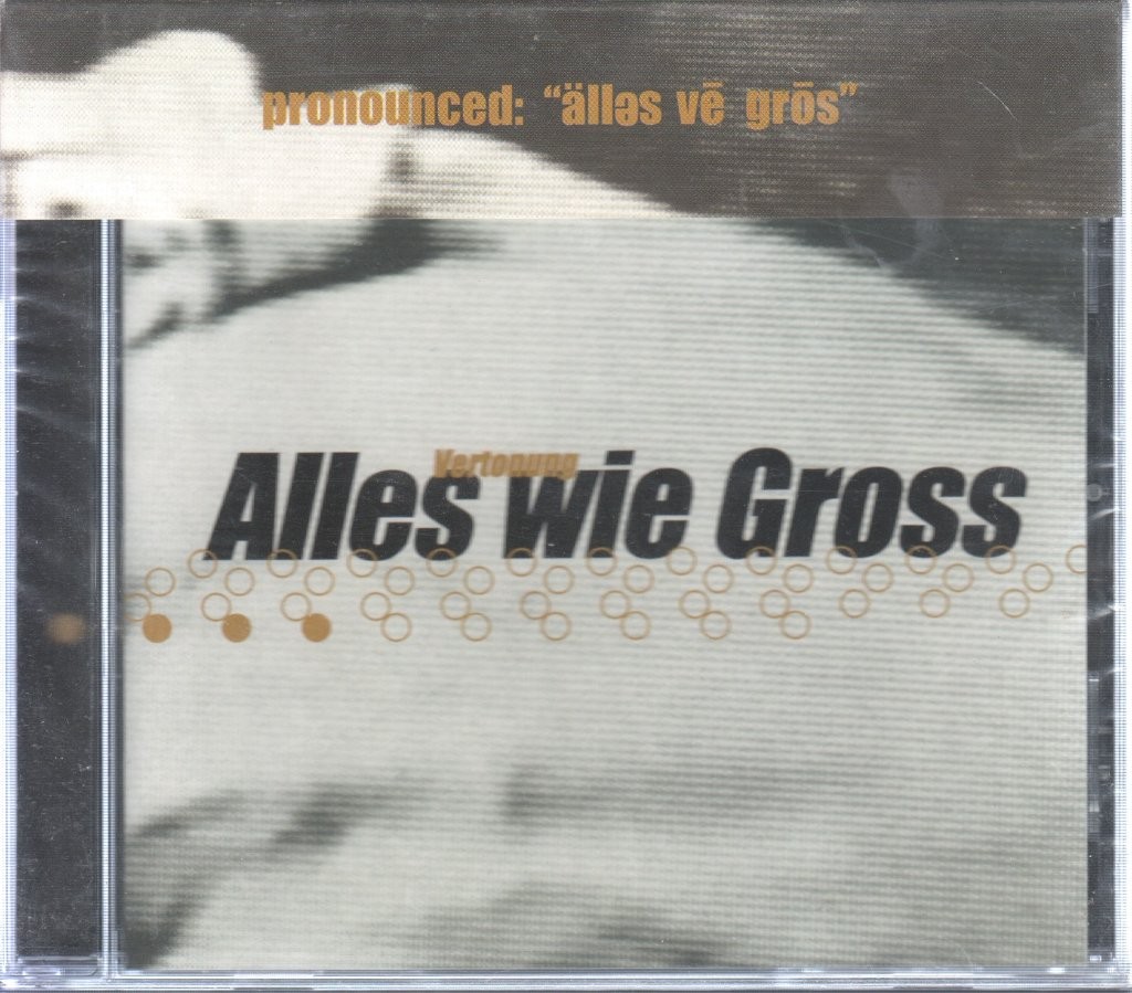 ALLES WIE GROSS VERTONUNG CD 9 track CD sealed with obi strip (COMM55) USA THE C