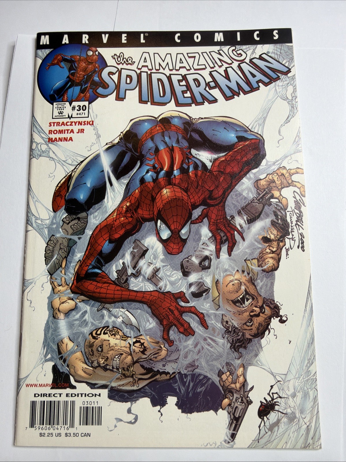 Amazing Spider-Man #30 prima apparizione di Morlun & Ezekiel J Scott Campbell copertina