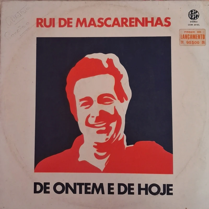 Vinil Rui de Mascarenhas 'De Ontem e de Hoje' (Original Zip Zip, 1973),Arranjos de Jorge Palma