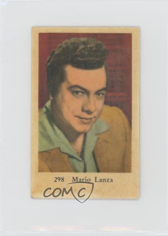 1961 Dutch Gum Numbered Set 3 (1-300) Mario Lanza #298 0mg4