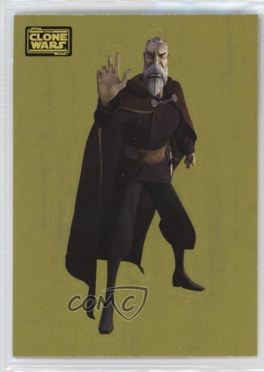 2008 Topps Star Wars: The Clone Wars Stickers Count Dooku #11 06in
