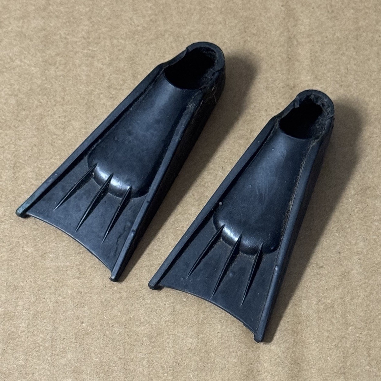 VTG  Hasbro GI Joe Black Scuba Water Fins Accessories Pair Action Sailor 12" #4