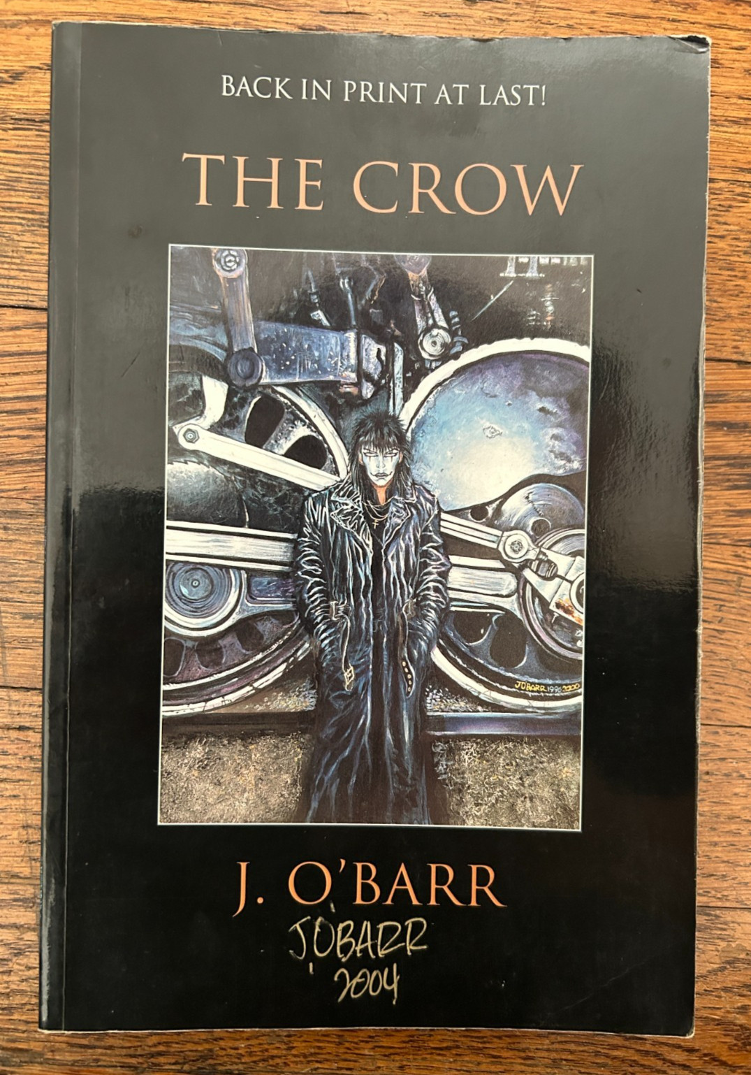THE CROW 2002 1° STAMPA LIBRI TASCABILI TPB FIRMATI JAMES O'BARR Trade Caliber epoca