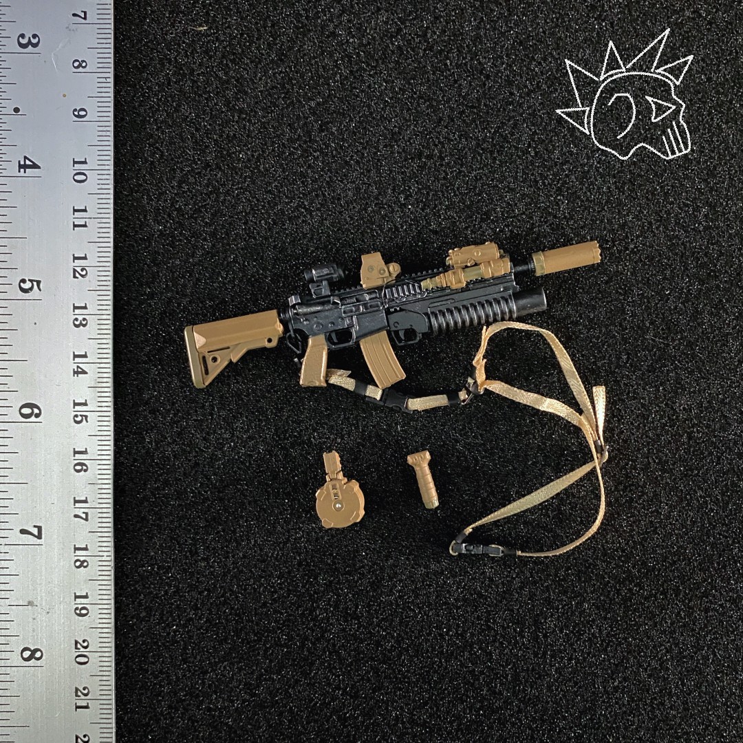 Fucile Ghost M4 scala 1/12 (personalizzato) set accessori action figure personalizzati - CT02