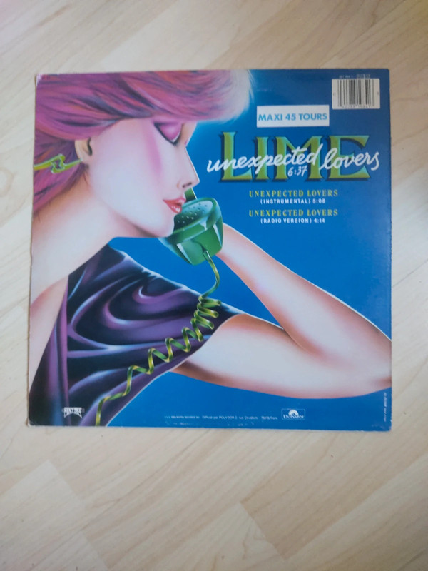 Vinyle Maxi 45T Lime – Unexpected Lovers (1985)
