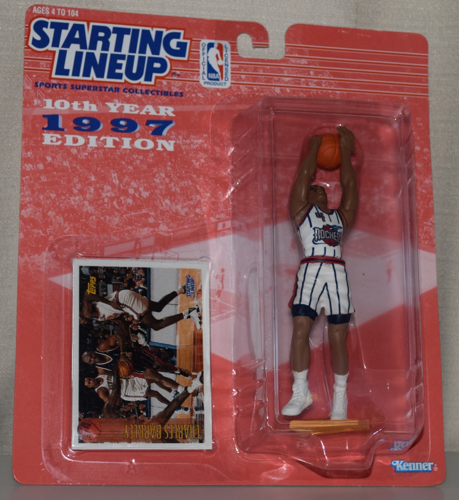 1997 STARTING LINEUP 69518 - CHARLES BARKLEY ⭐ PHILADELPHIA 76'ERS - ⭐NOS⭐ SLU