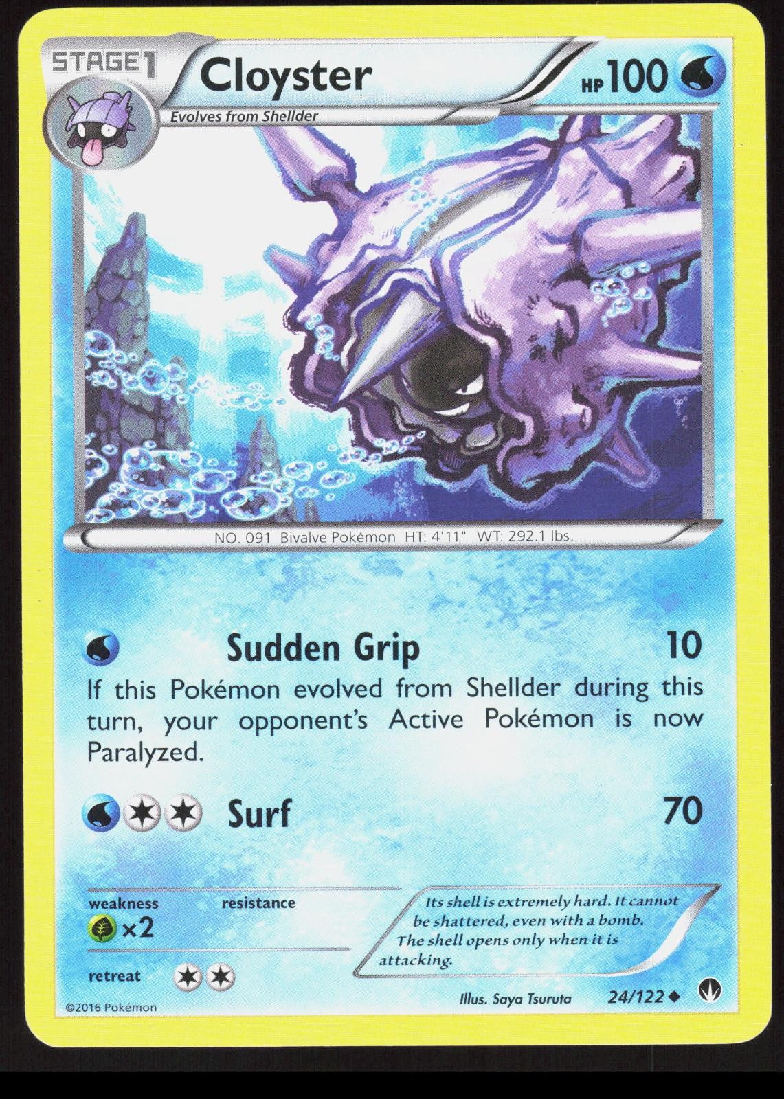 BREAKpoint Cloyster 24/122 Pokemon non comune quasi nuovo/m