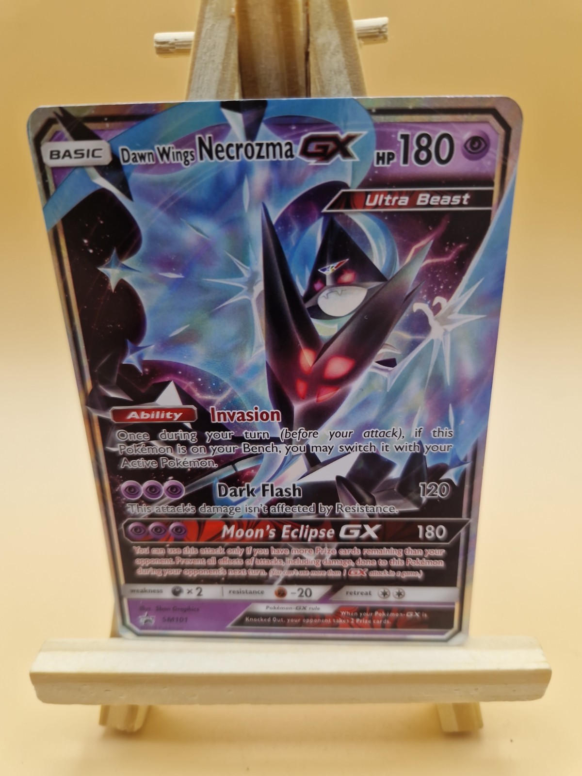 Dawn Wing Necrozma GX SM101 Black Star Promo Nm Ultra Rare Pokemon TCG
