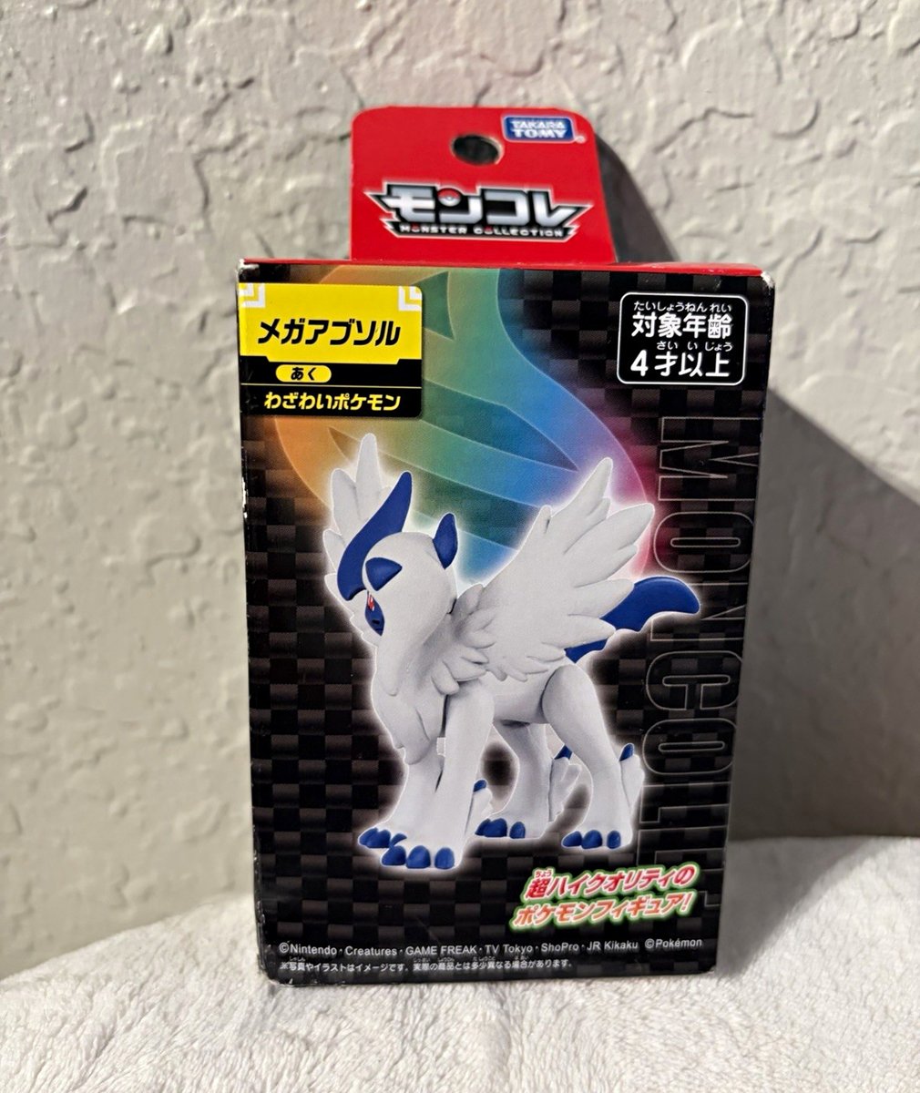 Takara Tomy Pokémon Monster Collection Modellino Absol Bianco Blu Età 4+