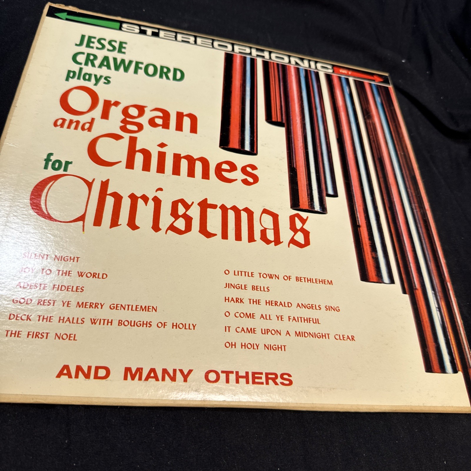 Jesse Crawford Plays Organ and Chimes for Christmas Vinyl LP Record Used