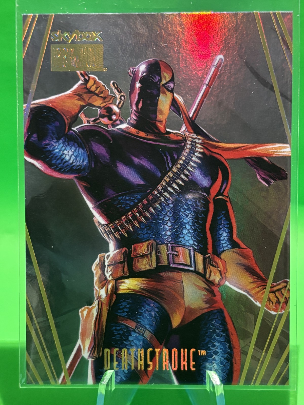 2025 DC Batman Skybox Metal Universe Batman Deathstroke #S-20