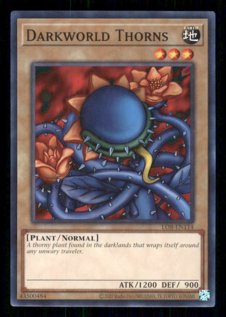 Darkworld Thorns LOB-EN114 (Edizione 25° Anniversario) Yu-Gi-Oh Unlimited NM