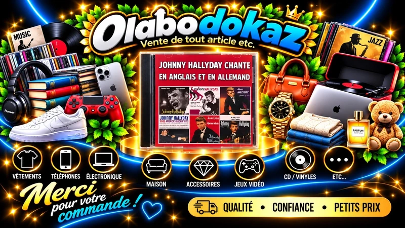 Johnny Hallyday – Chante en anglais et en allemand – CD neuf sous blister