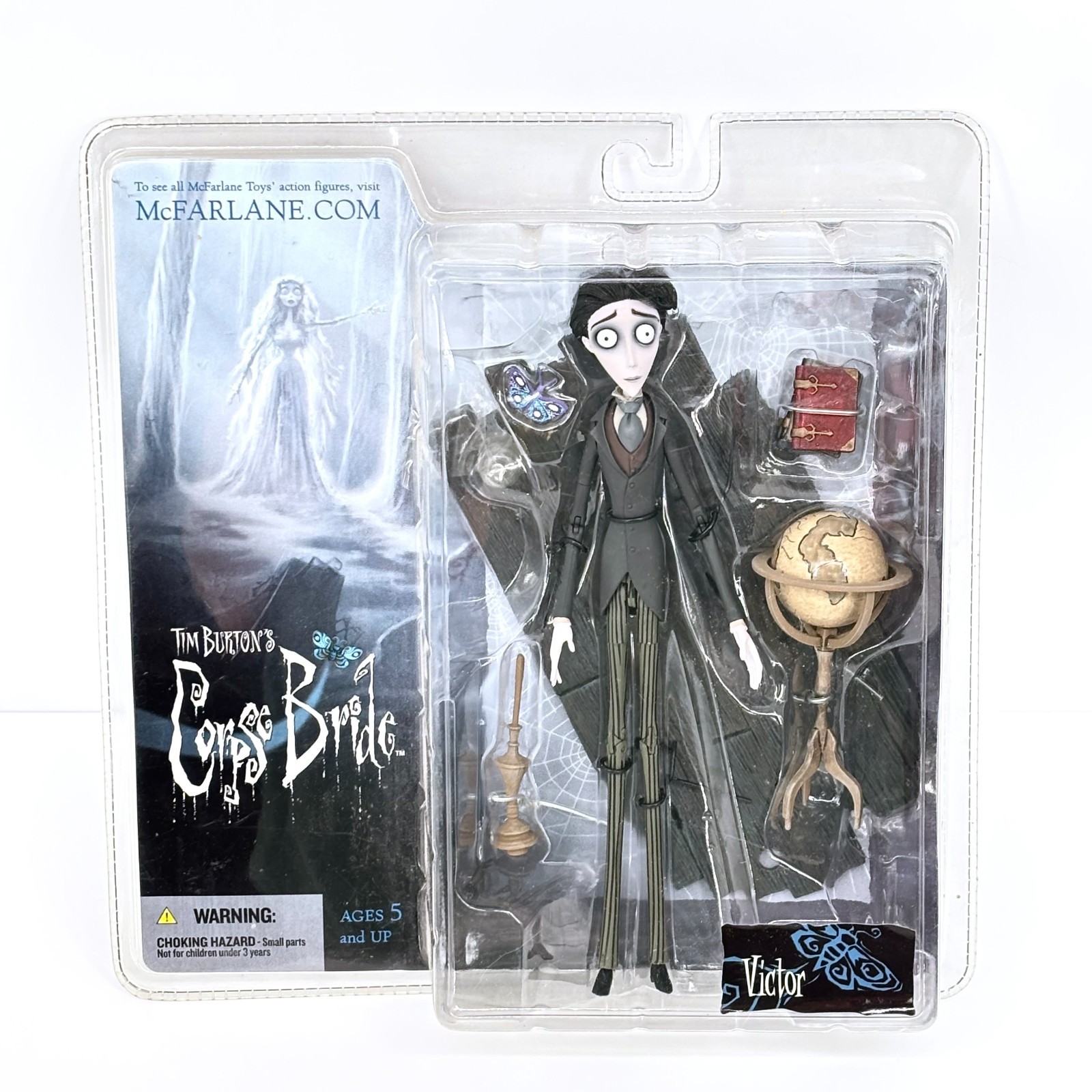 Modellino Tim Burton's Corpse Bride VICTOR nuovo con scatola serie 1 McFarlane 2005 vintage