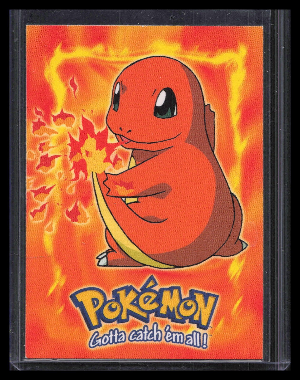 #04 Charmander - Stage 1999 Topps Pokemon the First Movie #E4 Blue Topps Logo