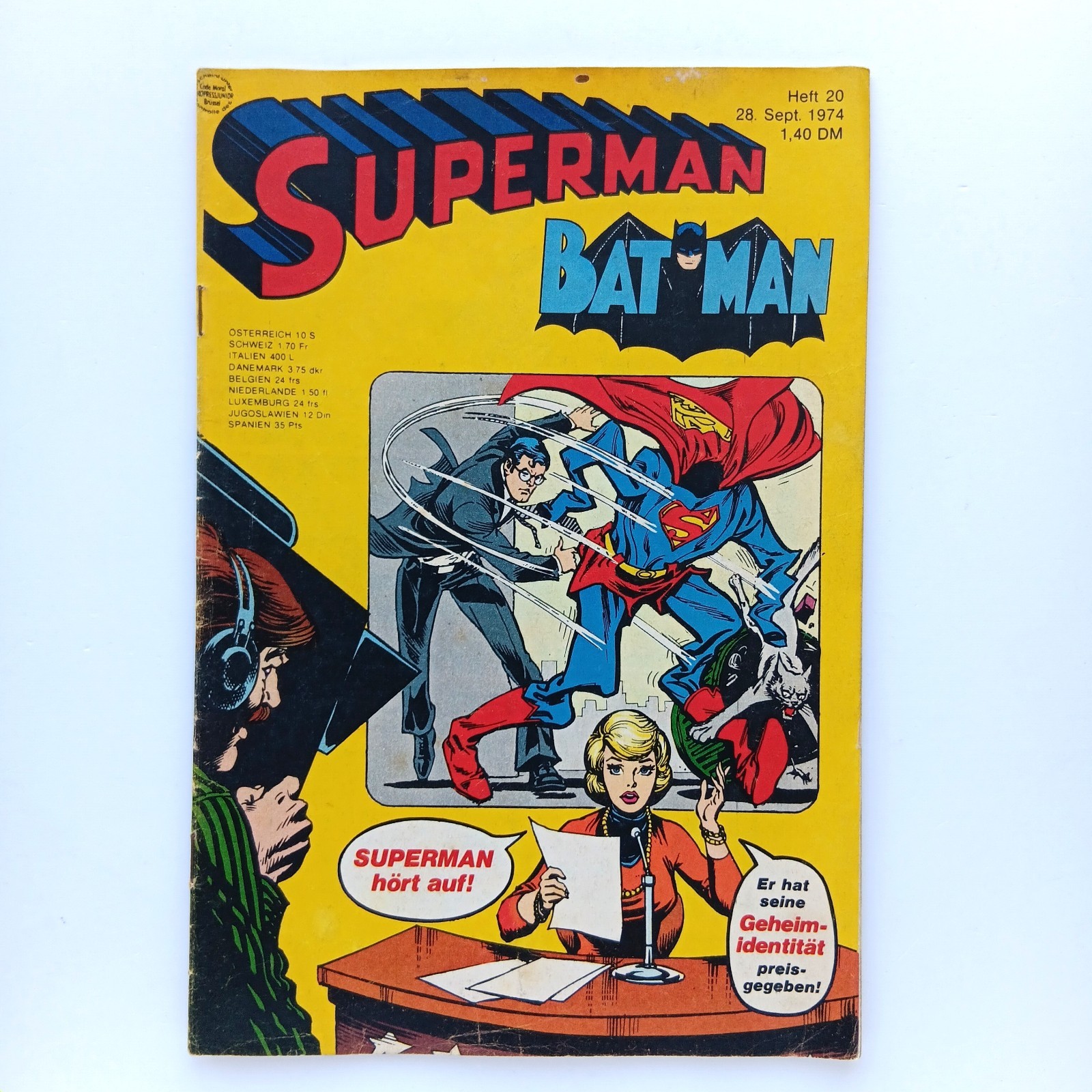 Superman Batman Quaderno 20 (1974) Legione dei Supereroi, Ehapa | Z 1-2