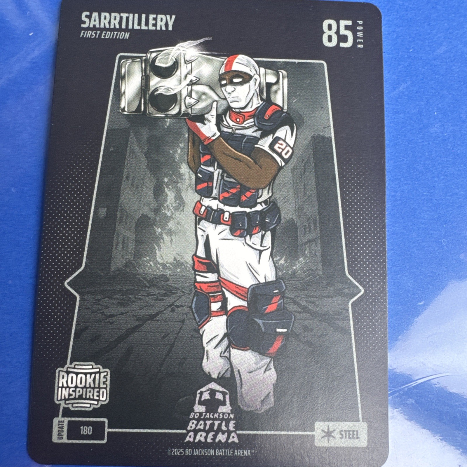 Aggiornamento Bo Jackson Battle Arena #180 Sarrtillery Steel Rookie Alexandre Sarr RC