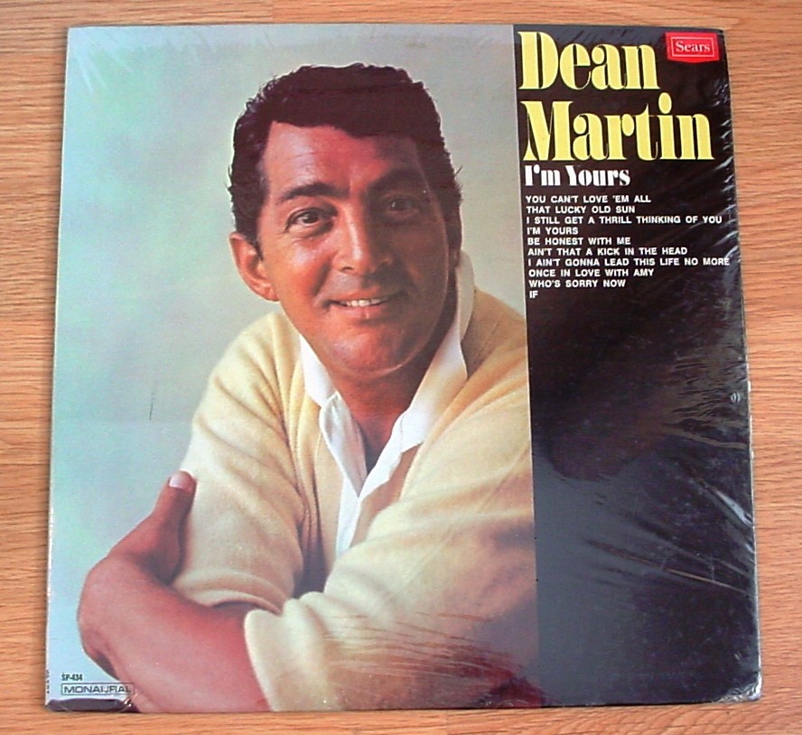 Dean Martin ~ I'm Yours ~ 1967 Sears compilation  LP ~ rare MONO ~ SEALED