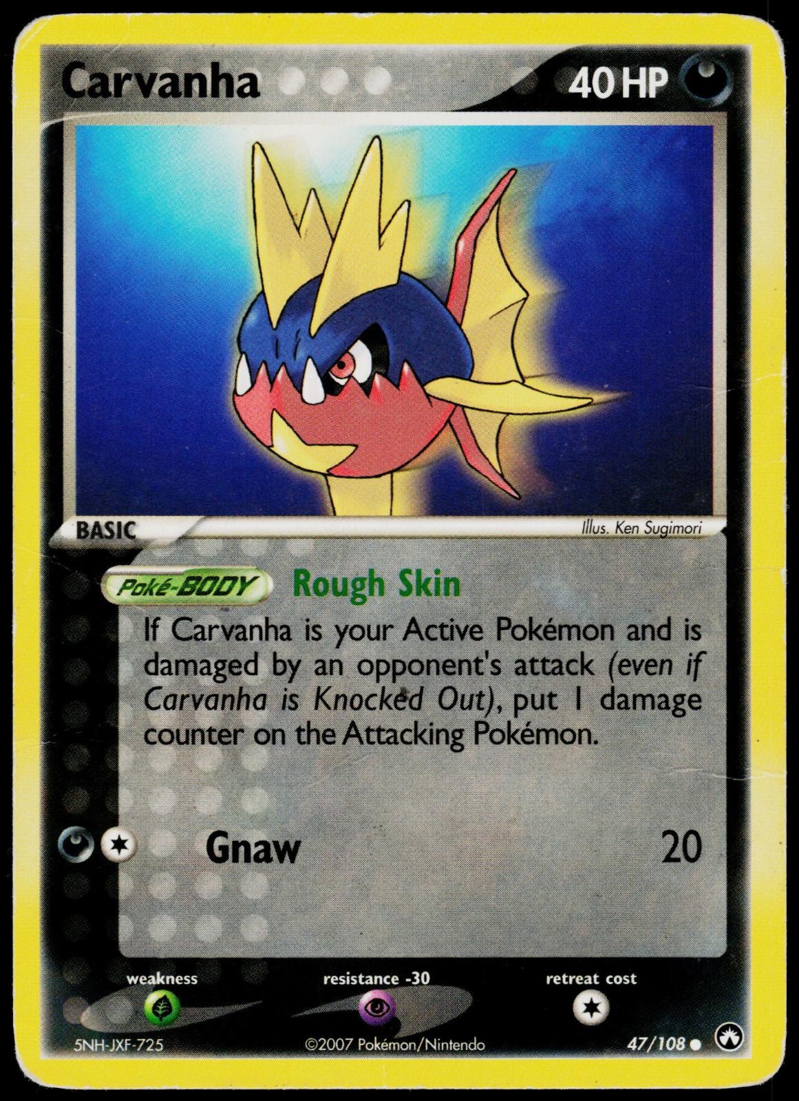 Carvanha 47/108 Custodi del Potere - Pokemon DMG (Comune)