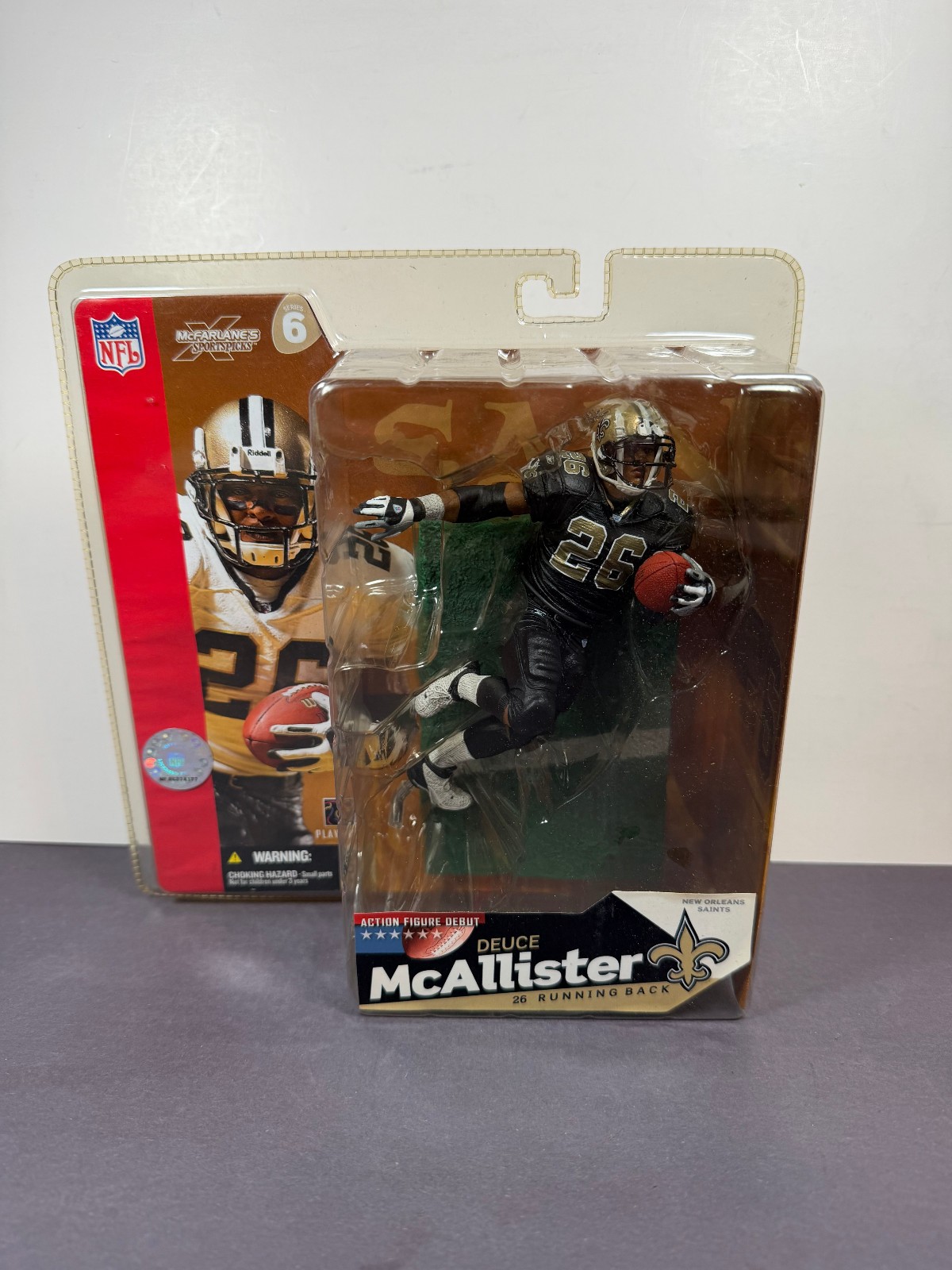 McFarlane SportsPicks DEUCE MCALLISTER Saints Series 6 Variant Figure NFL SL